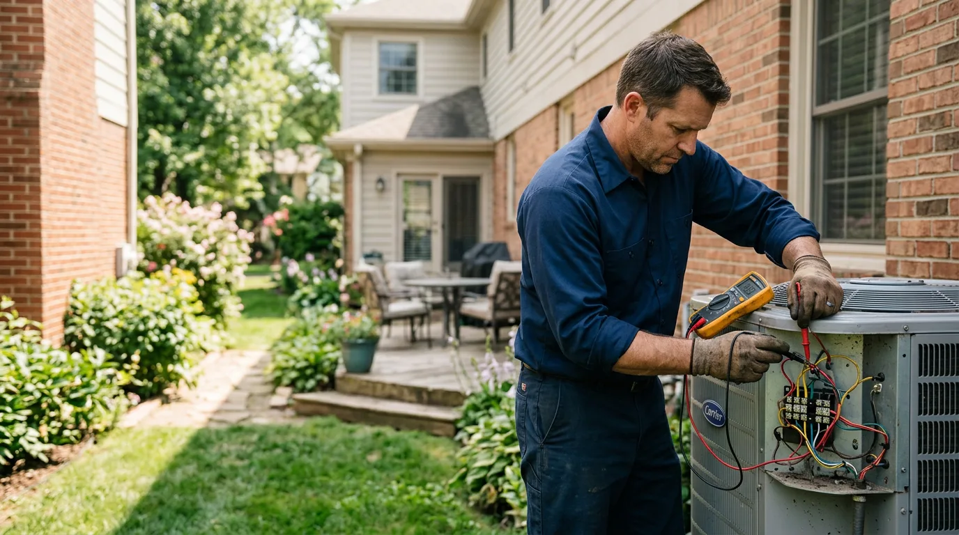 HVAC technician working near Barnesville, GA